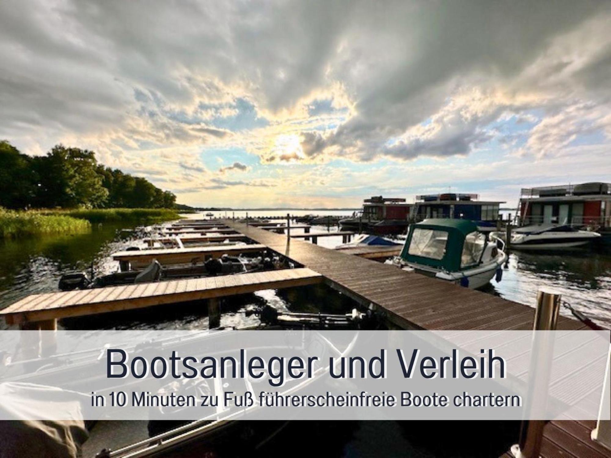 Strandhaus Mathea - Ruhige Lage Direkt Am Fleesensee - Parkplatz, Kamin, Sauna - Familienfreundlich Unter Göhren Dış mekan fotoğraf