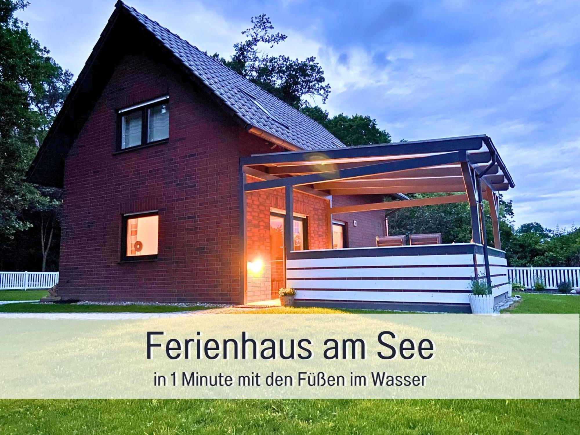 Strandhaus Mathea - Ruhige Lage Direkt Am Fleesensee - Parkplatz, Kamin, Sauna - Familienfreundlich Unter Göhren Dış mekan fotoğraf